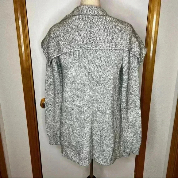 Theory Merino Wool blend Open Cardigan Sweater Women Small Gray Casual Career - Picture 5 of 9
